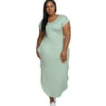 thumbnail image 1 of Pastel by Vivienne Women's Cap Sleeve Maxi Dress Plus Size Sage X-Large, 1 of 1