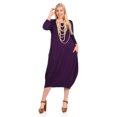 thumbnail image 1 of Pastel by Vivienne Women's Cocoon Midi Dress Plus Purple X-Large, 1 of 4