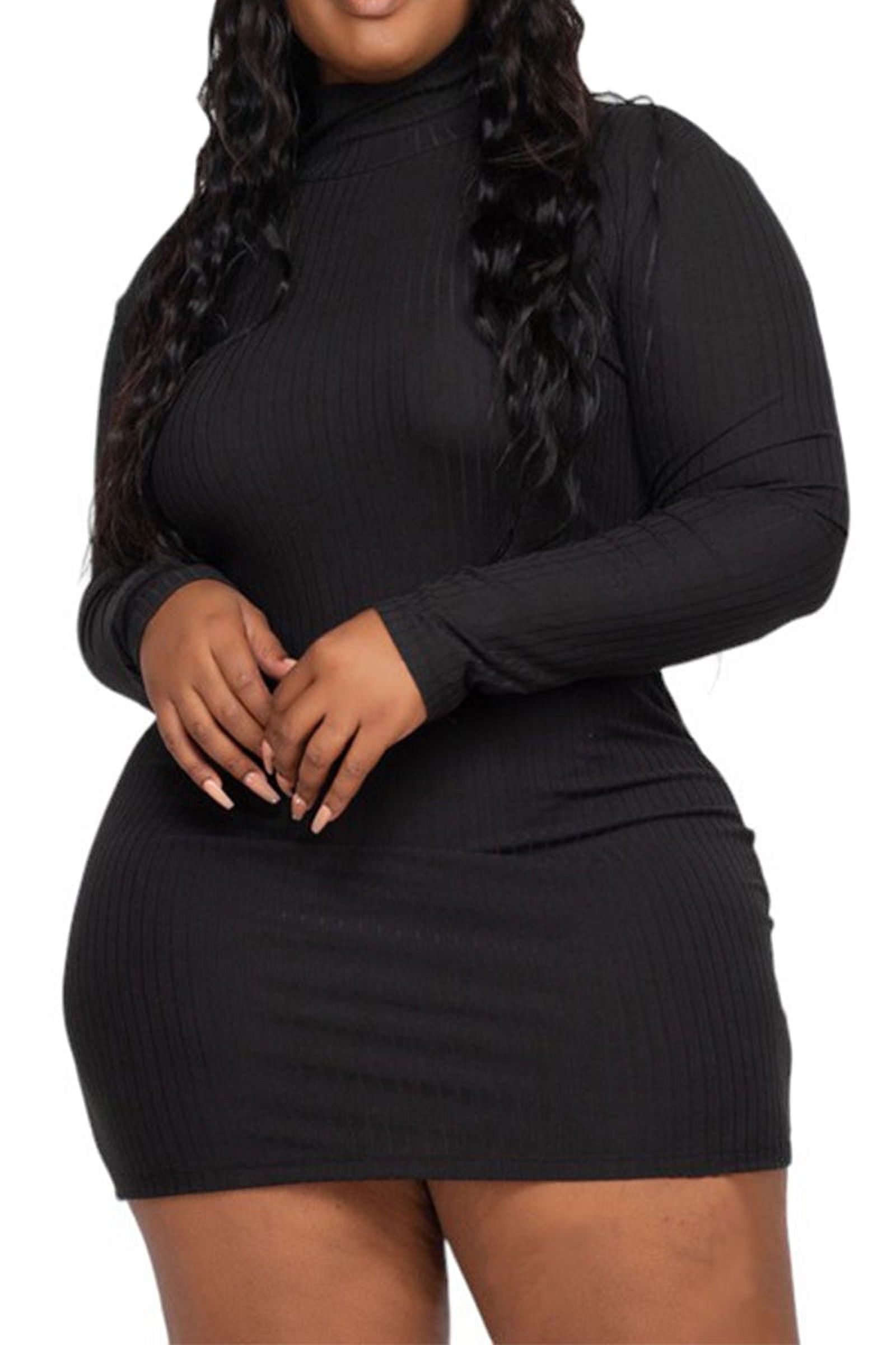 Midi Long Sleeve Ruched High Neck Ruched Bodycon Dress Skinny Long Sleeve  Ruched Mini Dress