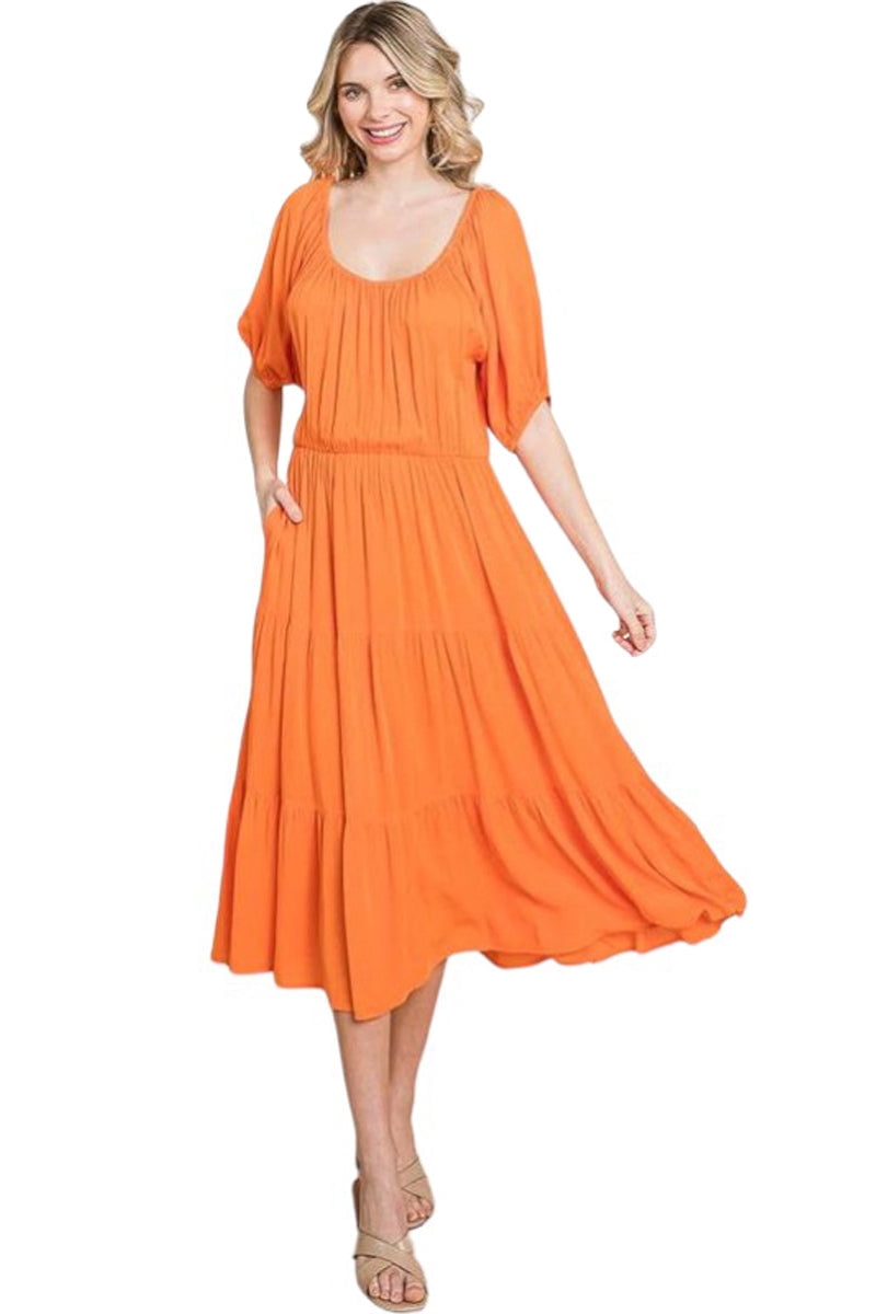 strapless open back dress Pastel Pink Denim Midi Dress with Godet Skirt ODE main image 0