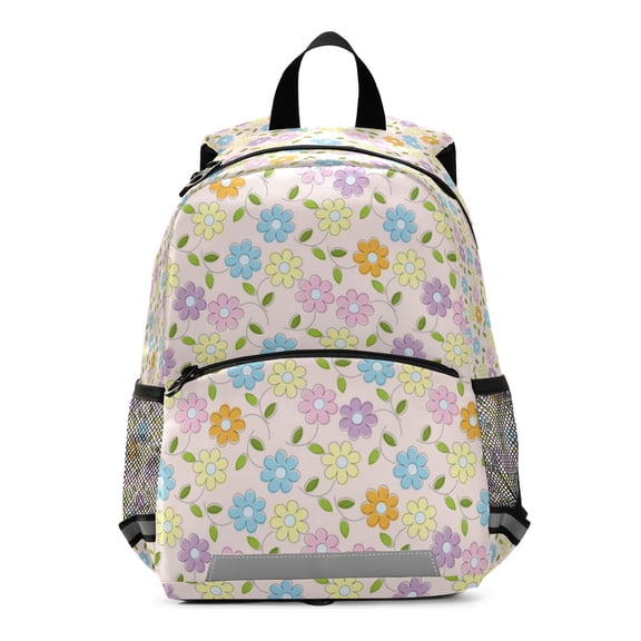 Pastel floral seamless pattern Teenage Backpack Middle Students Bookbag Outdoor Daypack