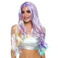 thumbnail image 1 of Pastel rainbow long wavy wig, 1 of 3
