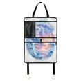 thumbnail image 1 of Pastel waves stormy sunset art Back Seat Cover + Pocket Storage Organizer, 243 Pack Multifunctional Kick Mats Backseat Protector, 1 of 5