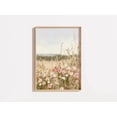 thumbnail image 1 of Pastel wildflowers field wall art neutral floral landscape Poster, Unframed Canvas Size 12x18, 1 of 4