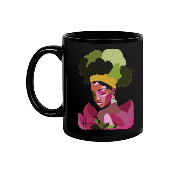 Pastell A Beautiful Woman Portrait. Mug - David Coleman Jr Designs, 15 oz Ceramic Mug