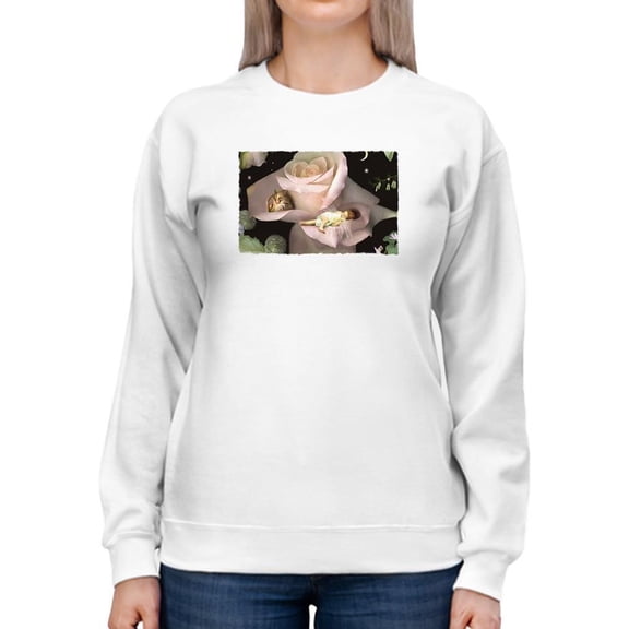 Pastell A Quiet Corner Sweatshirt Womens -Charlotte Bird Designs, Female Casual Fit