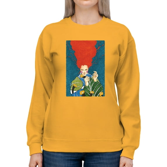 Pastell A Woman Of Nature Sweatshirt Women's -Hulya Ozdemir Designs, Female Large