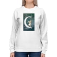 thumbnail image 1 of Pastell Angel Of Friendship Sweatshirt Womens -Charlotte Bird Designs, Female Casual Fit, 1 of 4