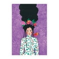 thumbnail image 1 of Pastell Beautiful Flower Woman Sticker -Hulya Ozdemir Designs, Vinyl Sticker, 1 of 3