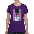 thumbnail image 1 of Pastell Beautiful Flower Woman T-shirt Women's -Hulya Ozdemir Designs, Female 3X-Large, 1 of 4