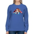 thumbnail image 1 of Pastell Colorful Beagle Dog Sweatshirt Women -Weekday Best Designs, Female Small, 1 of 4