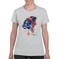 thumbnail image 1 of Pastell Colorful Boxer Dog T-Shirt Women -Weekday Best Designs, Female XX-Large, 1 of 4