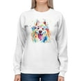 thumbnail image 1 of Pastell Colorful Husky Sweatshirt Women -Weekday Best Designs, Female XX-Large, 1 of 4