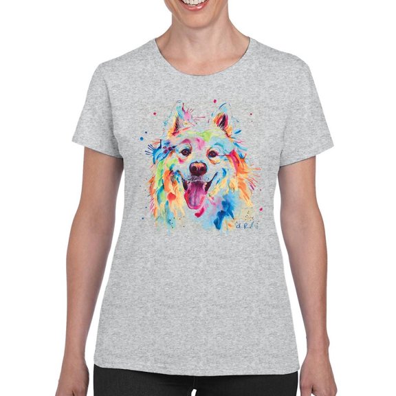 Pastell Colorful Husky T-Shirt Women -Weekday Best Designs, Female XX-Large