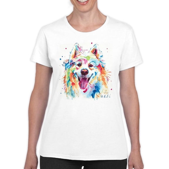 Pastell Colorful Husky T-Shirt Women -Weekday Best Designs, Female XX-Large