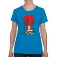 thumbnail image 1 of Pastell Fiery Haired Woman T-shirt Women's -Hulya Ozdemir Designs, Female Large, 1 of 4