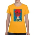 thumbnail image 1 of Pastell Fiery Haired Woman T-shirt Women's -Hulya Ozdemir Designs, Female x-Large, 1 of 4