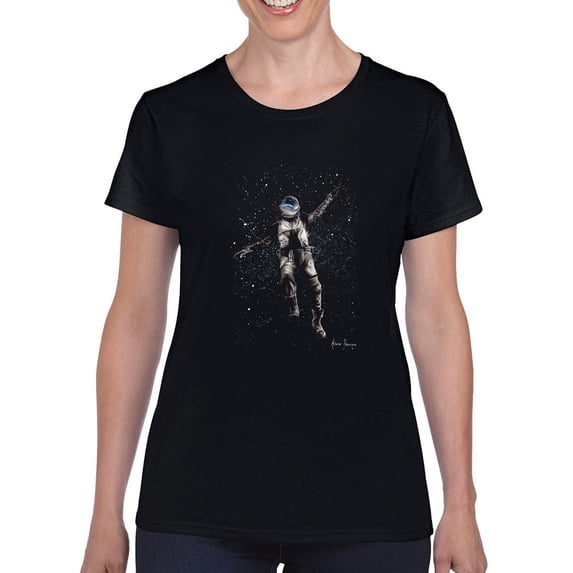 Pastell Floating Thorugh The Stars T-shirt Women's -Ashvin Harrison Designs, Female 5X-Large