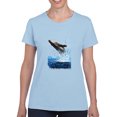 thumbnail image 1 of Pastell Jumping Whale T-shirt Women's -Ashvin Harrison Designs, Female XX-Large, 1 of 4