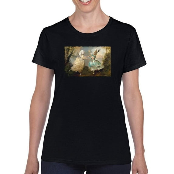 Pastell Merry Met T-Shirt Womens -Charlotte Bird Designs, Female Regular Fit