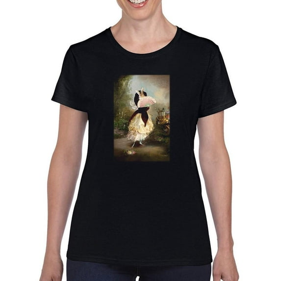 Pastell Modesty T-Shirt Womens -Charlotte Bird Designs, Female Regular Fit