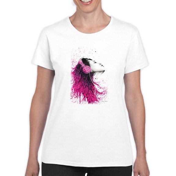 Pastell Music Is Joy T-shirt Women's -Ashvin Harrison Designs, Female Medium