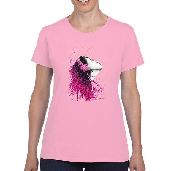 Pastell Music Is Joy T-shirt Women's -Ashvin Harrison Designs, Female Medium