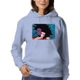 thumbnail image 1 of Pastell Purple Flowers Woman Hoodie Women's -Hulya Ozdemir Designs, Female Large, 1 of 4
