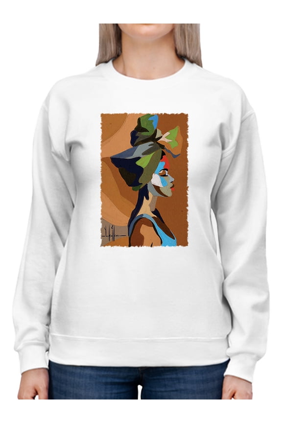 Side Profile Portrait Sweatshirt Women -David Coleman Jr Designs, Female Small