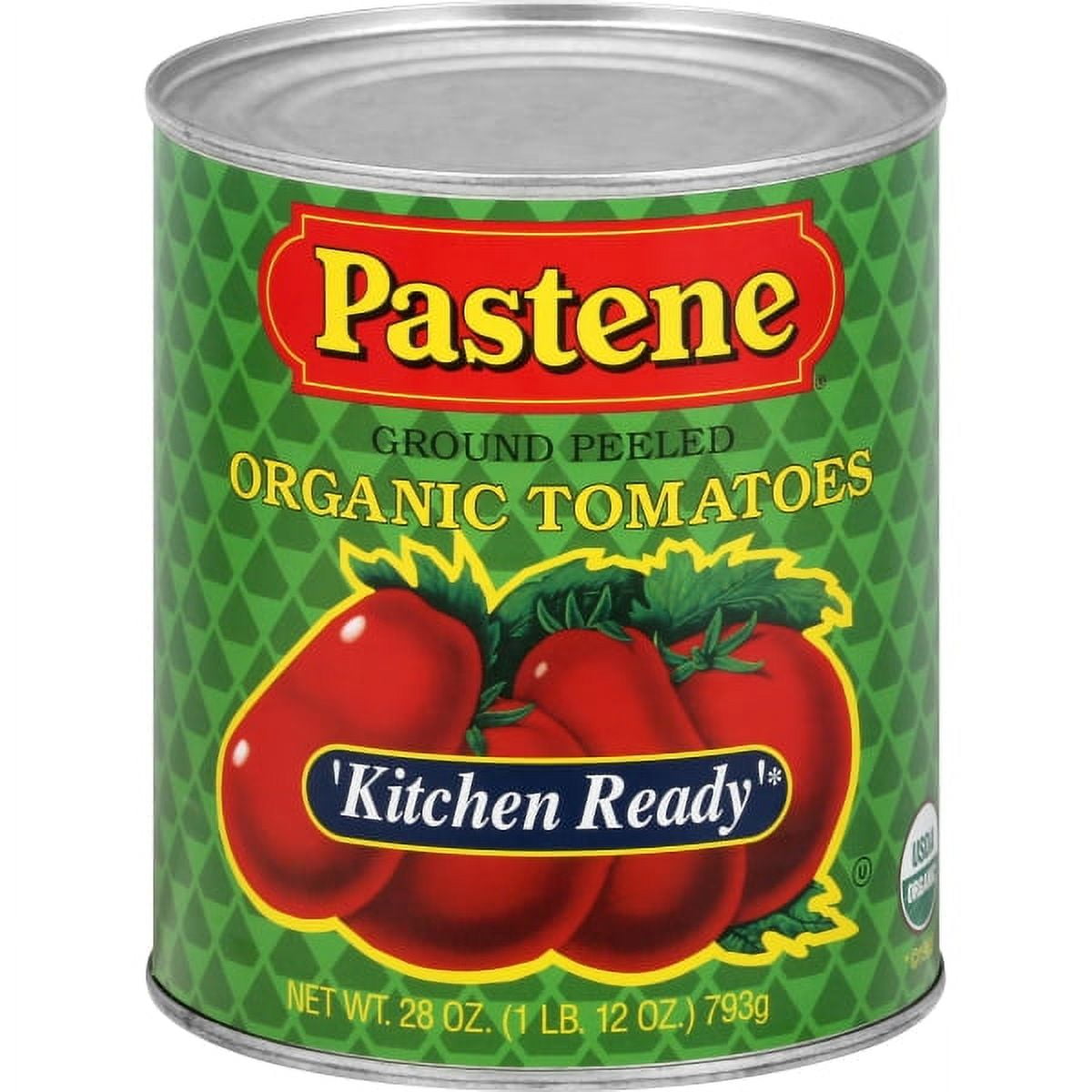 Pastene Ground Peeled Organic Tomatoes, 28 oz