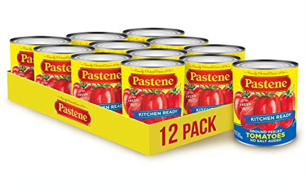Pastene Kitchen Ready No Salt Ground Peeled Tomatoes, 28 Ounce (Pack of