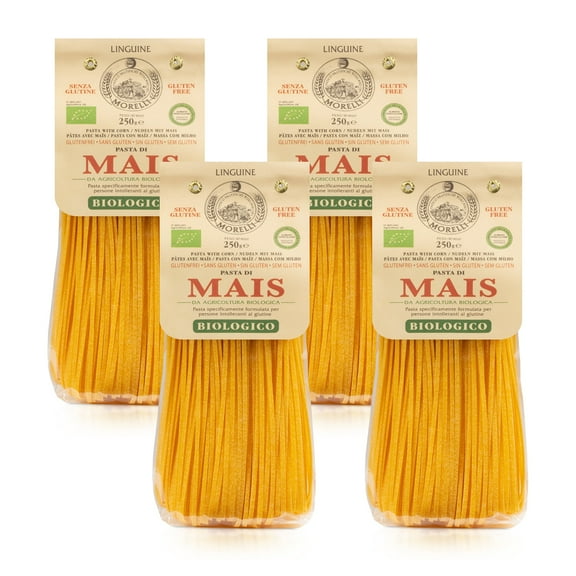 Pastificio Morelli Mais Linguine - Pasta Made with Corn, Gluten Free (4 pack)