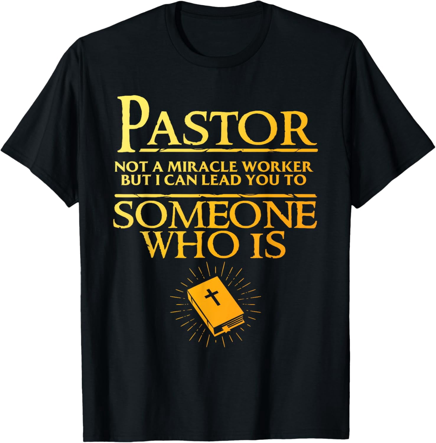 Pastor Appreciation Art For Men Women Minister Clergy Bible TShirt