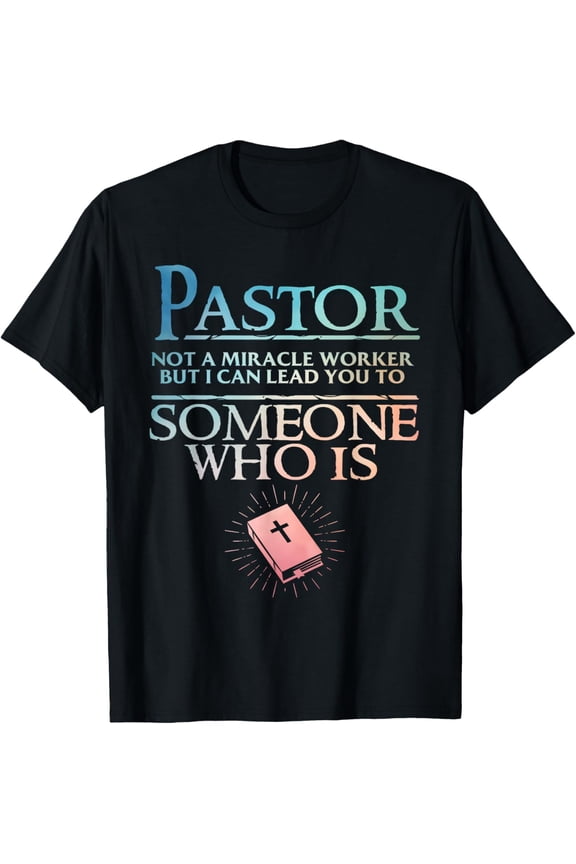 Pastor Appreciation Art For Men Women Minister Clergy Bible T-Shirt