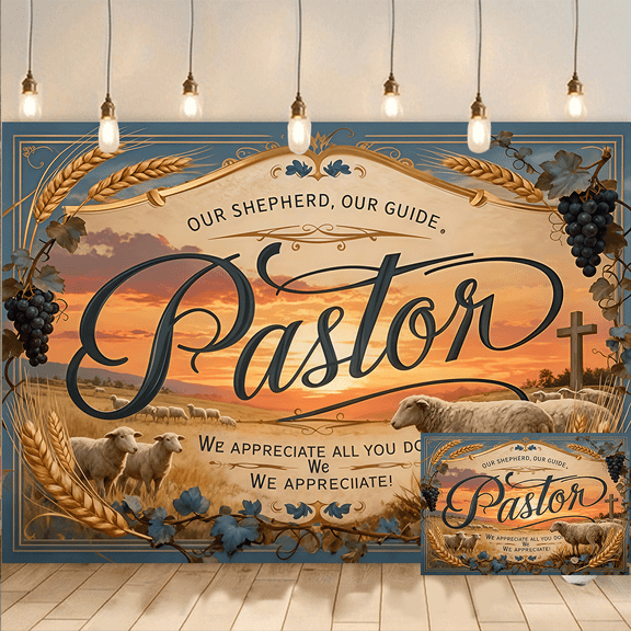 Pastor Appreciation Banner Backdrop Background Cloth