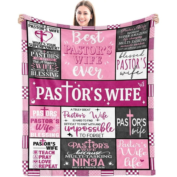Pastor Appreciation Day Gifts, Pastor Gifts For Men, Thanksgiving Day Gifts for Pastor, Unique Pastor Day Gifts, Pastor’s Day Decorations Gift, Gifts For Pastor Religious Christian Blanket 60"x50"