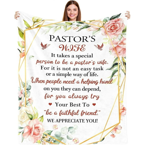 Pastor Appreciation Day Gifts,Pastor Gifts for Men Women,Inspirational Christian Pastor Gifts for Men,Birthday Religious Gift Ideas for Pastor 60x50in