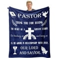 thumbnail image 1 of Pastor Appreciation Gifts Blanket 60"X50" - Pastor Gifts for Men - Gifts for Pastor - Christian Gifts for Men - Inspirational Pastor Gifts for Men - Birthday Religious Gift Ideas for Pastor, 1 of 6