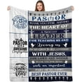 thumbnail image 1 of Pastor Appreciation Gifts Blanket, Pastor Gifts for Men, Pastor Apperciation Decorations, Best Gifts for Pastor, Pastor Gift Ideas, Flannel Throw Blanket 50" x 60", 1 of 6