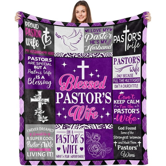 Pastor Appreciation Gifts Blanket, Pastor Gifts for Men, Pastor Apperciation Decorations, Best Gifts for Pastor, Pastor Gift Ideas, Flannel Throw Blanket 50" x 60"