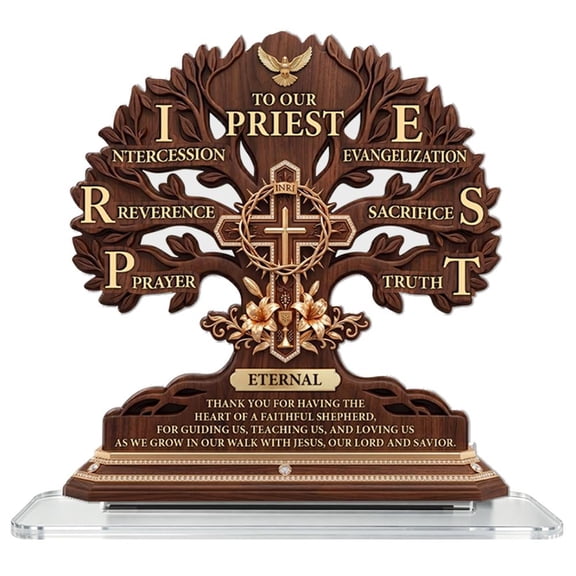 Pastor Appreciation Gifts-Iceberg Shaped Acrylic Plaque, Plaques Decoration for Pastors Day Church Clergy Keepsakes, Best Ideas Thank You for Christianity Pastores Gift