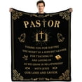 thumbnail image 1 of Pastor Appreciation Gifts Pastor Blanket Pastor Gifts for Men Unique Gifts for Pastor Christian Blankets Religious Throw Blankets 50"x60", 1 of 6