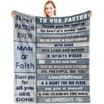 thumbnail image 1 of Pastor Appreciation Gifts, Pastor Gifts for Men, Thank You Gift for Pastor, Pastor Gifts, Unique Pastor Gifts, Gifts for Pastor, Christian Pastor Gift, Pastor Birthday Gifts Throw Blanket 60"X 50", 1 of 6