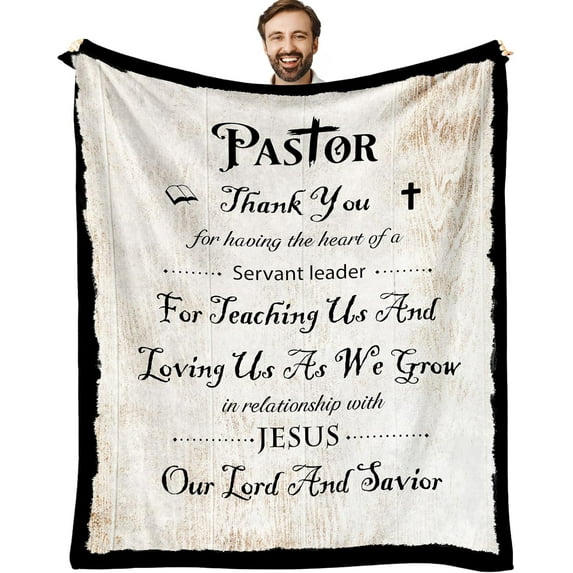Pastor Appreciation Gifts, Pastor Gifts for Men Throw Blanket 60"x50", Pastor Appreciation Gifts for Men, Gifts for Pastor Appreciation, Pastor Appreciation Decorations, Christian Gifts For Men