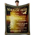 thumbnail image 1 of Pastor Appreciation Gifts, Pastor Gifts for Men, Unique Pastor Gifts, Pastor Birthday Gifts, Gifts for Pastor, Thank You Gift for Pastor, Christian Pastor Gifts Blanket 60"x50"(Gold), 1 of 6
