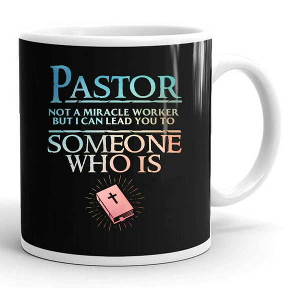 Pastor Appreciation Minister Bible Gift Ceramic Mug 11oz (White;11oz)