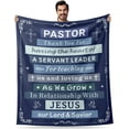 thumbnail image 1 of Pastor Blanket for Men Women, Pastor Appreciation Blanket, Pastor Appreciation Gifts for Women, Catholic Priest Appreciation Gifts, Christmas Blanket, Pastor Gifts for Christmas Birthday 50x60, 1 of 6