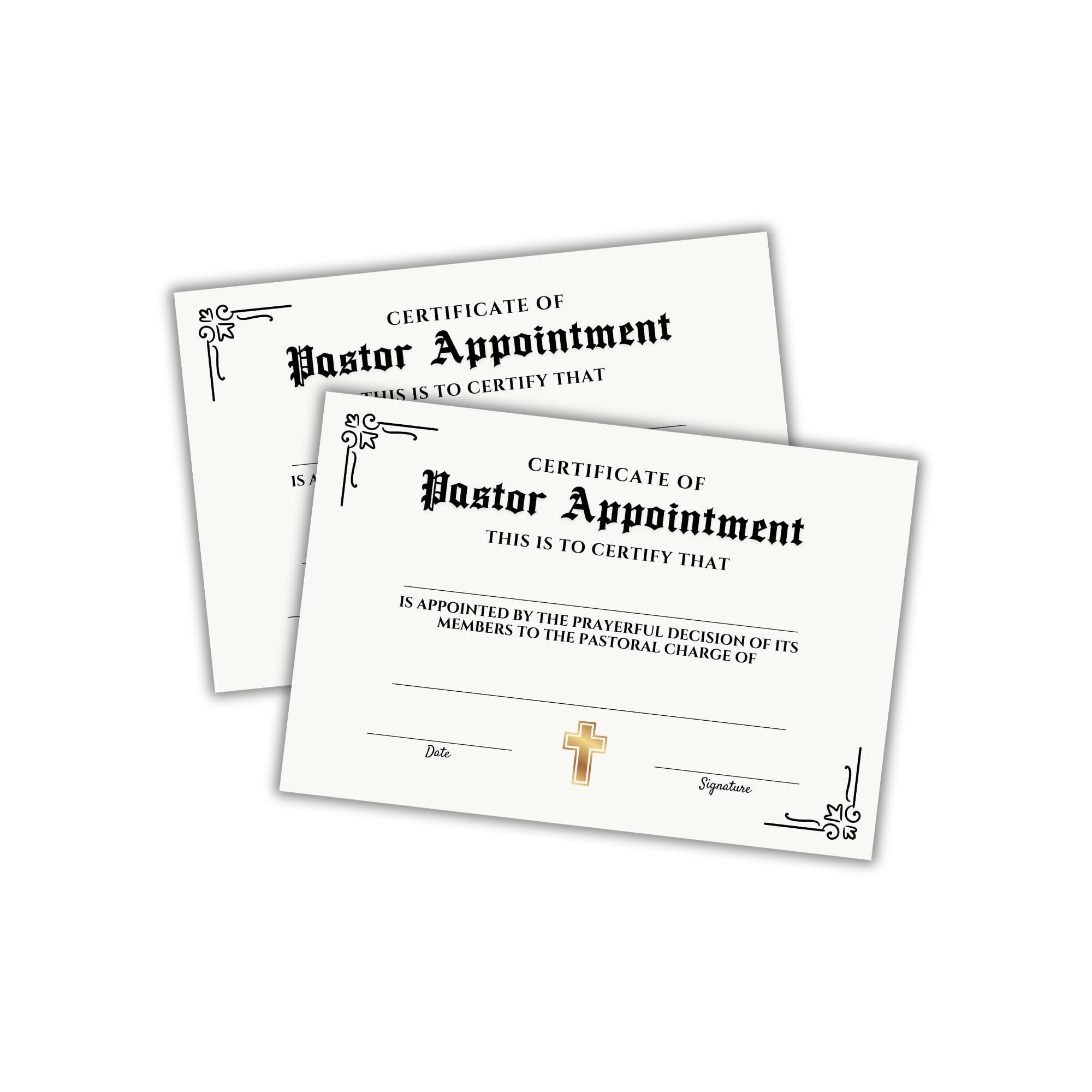 Beautiful Watercolor Pastor Appreciation Cards and Envelopes, image size:2000x2000