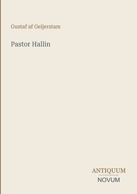 Pastor Hallin, (Paperback)
