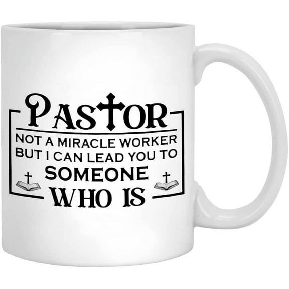 Pastor Not A Miracle Worker Mug, Pastor Mug, Gifts For Pastor, Gifts For Women For Men Retro Merry Christmas Mug Cute Christmas Gift, Kids Holiday Mug